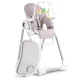 Nukido Belo Multifunctional Baby High Chair with Toy Bar, Heather
