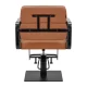 Gabbiano Porto Hairdressing Chair Brown with Black Base