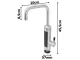 Electric Instant Water Heating Tap with LCD Display, 3000 W, 220–230 V