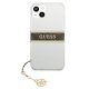 Guess iPhone 13 mini Case 4G Strap Charm, Transparent