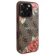 Guess iPhone 16 Pro Max Case 4G Flowers Print MagSafe, Brown