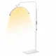 Half Moon LED Floor Lamp for Lash Techs & Estheticians 40W, white