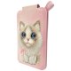Nimmy New Big-Eye Cute Pets 2.0 Cat Magnetic Wallet with Phone Stand, Pink