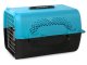 Solid 48 cm pet carrier for dogs, cats and rabbits blue