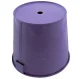 Practical balcony flower pot with handle, 16 cm, dark purple