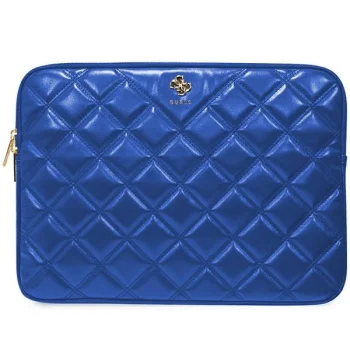 Guess 14" Laptop Sleeve Quilted 4G, Blue