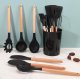 Bakalu Kitchen Utensil Set 12 Pcs, Black