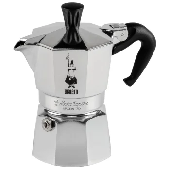 Bialetti Moka Express 2TZ Moka Pot, Silver