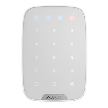 Ajax KeyPad Plus Wireless Touch Keyboard, White