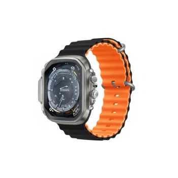 Devia Deluxe Sport6 Strap for Apple Watch 38/40/41/42mm, Black/Orange
