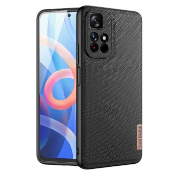 Dux Ducis Fino Phone Case for Poco M4 Pro 5G with Nylon Finish, Black