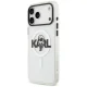 Karl Lagerfeld IML Karl Sketch Logo MagSafe Case for iPhone 17 Pro Max, Transparent