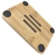 Bamboo Soap Dish with Drainage, Brown