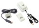Xbox 360 battery pack with USB charger, 2 pcs, white