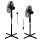 Longwell Industrial Ltd H-067 Pedestal Fan 45W, 3 Modes, Black