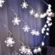 Ikonka Snowflake LED String Lights 10m 100LED, Cold White