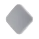 Self-Adhesive Silicone Door Bumper, Grey Square, 4x4 cm