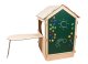 Wooden Garden Playhouse for Kids with Chalkboard and Table, 86 x 137 x 105 cm