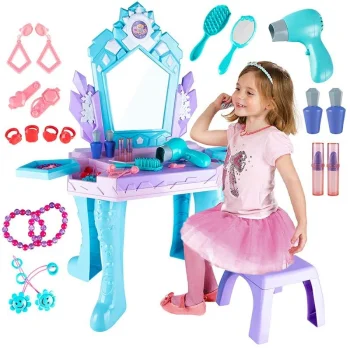 Princess Dressing Table with Stool, Mirror, Lights and Sounds