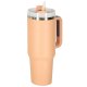 Large Insulated Tumbler with Handle and Straw 1.2L, Powder Pink