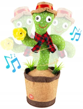 Interactive Dancing Singing Cactus Plush Toy