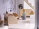 Wooden Play Dollhouse with Furniture, 80cm