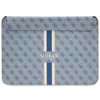 Guess 4G Printed Stripes Laptop Sleeve up to 14", Blue