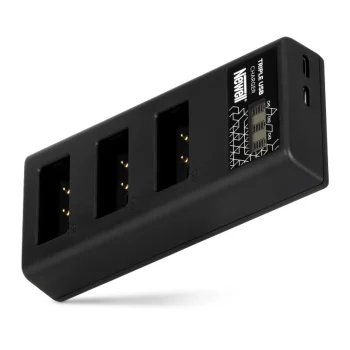 Newell CD-USB-C trijų kanalų įkroviklis Canon LP-E17 akumuliatoriams
