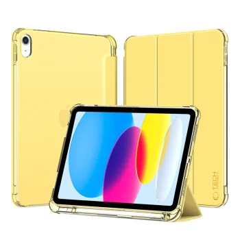 Tech-Protect SC Pen Hybrid Case for iPad 10 (2022), Yellow / Transparent