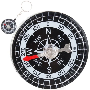 Pocket Compass Keychain for Hiking and Outdoor Navigation