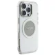 Guess IML Metal Colored Circle Classic Logo MagSafe Case for iPhone 16 Pro - Gray