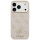 Guess 4G Strass Logo & Big Strap Metal Buttons MagSafe Phone Case Cover iPhone 17 Pro - Pink