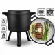 Berdsen Bd-480 Enamelled Cast Iron Cauldron with Legs & Grill Pan, 8L