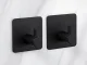 Self-Adhesive Metal Bathroom Hooks Without Drilling, 4 Pcs