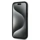 DKNY iPhone 15 Plus / 14 Plus Case Leather Checkered Mono Pattern MagSafe, Black