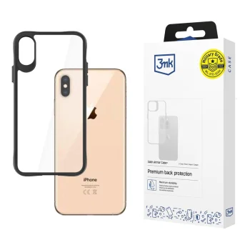3mk Satin Armor Case+ for iPhone Xs Max, Transparent Black