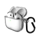 Puro 0.3 Nude Case for AirPods 4 with Carabiner, Transparent
