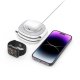 Tech-Protect QI15W-A32 3-in-1 Inductive Charger with MagSafe Smartphone / Apple Watch / AirPods - Gray