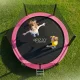 4Fizjo CLASSIC Garden Trampoline for Kids, 252 cm (8FT), Pink/Black