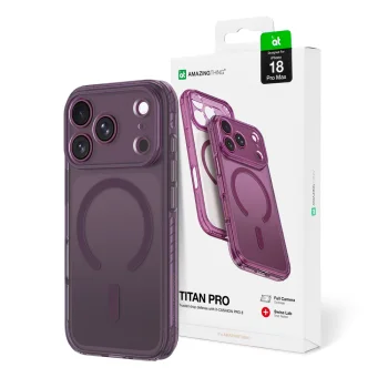 AmazingThing Titan Pro Lens Case for iPhone 18 Pro Max with MagSafe, Purple
