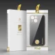 Dux Ducis Yolo iPhone 14 Plus Case, Faux Leather Cover, Black