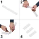 Plastic Bird and Pigeon Repellent Spikes, White, 43 cm, 8 pcs