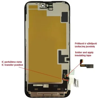 Display for iPhone 15 Plus, LTPO Soft OLED, 60Hz, 6.69"