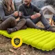 AeroCOMFORT Single Inflatable Camping Mattress with Built-in Pump, Yellow