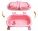 Bakalu Foldable Silicone Baby Bathtub KZ1015B, Pink