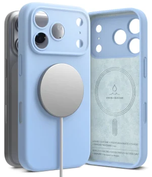 Ringke Silicone MagSafe Case for iPhone 18 Pro, Light Blue