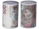 Metal Piggy Bank Money Box Can, Zaļš