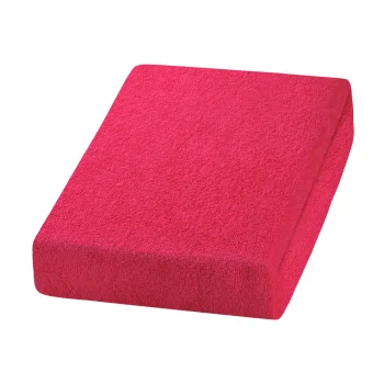 Terry Cloth Fitted Sheet for Massage Table 70x190 cm, Fuchsia