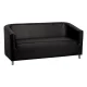 Gabbiano M021 Waiting Room Sofa, Black