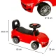 Kids Ride-On Push Car with Sound and Lights, Red